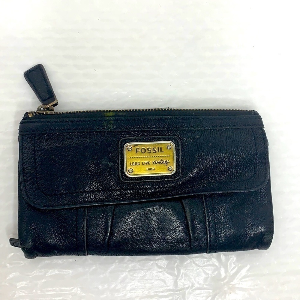 Fossil Emory Clutch in black / gold
